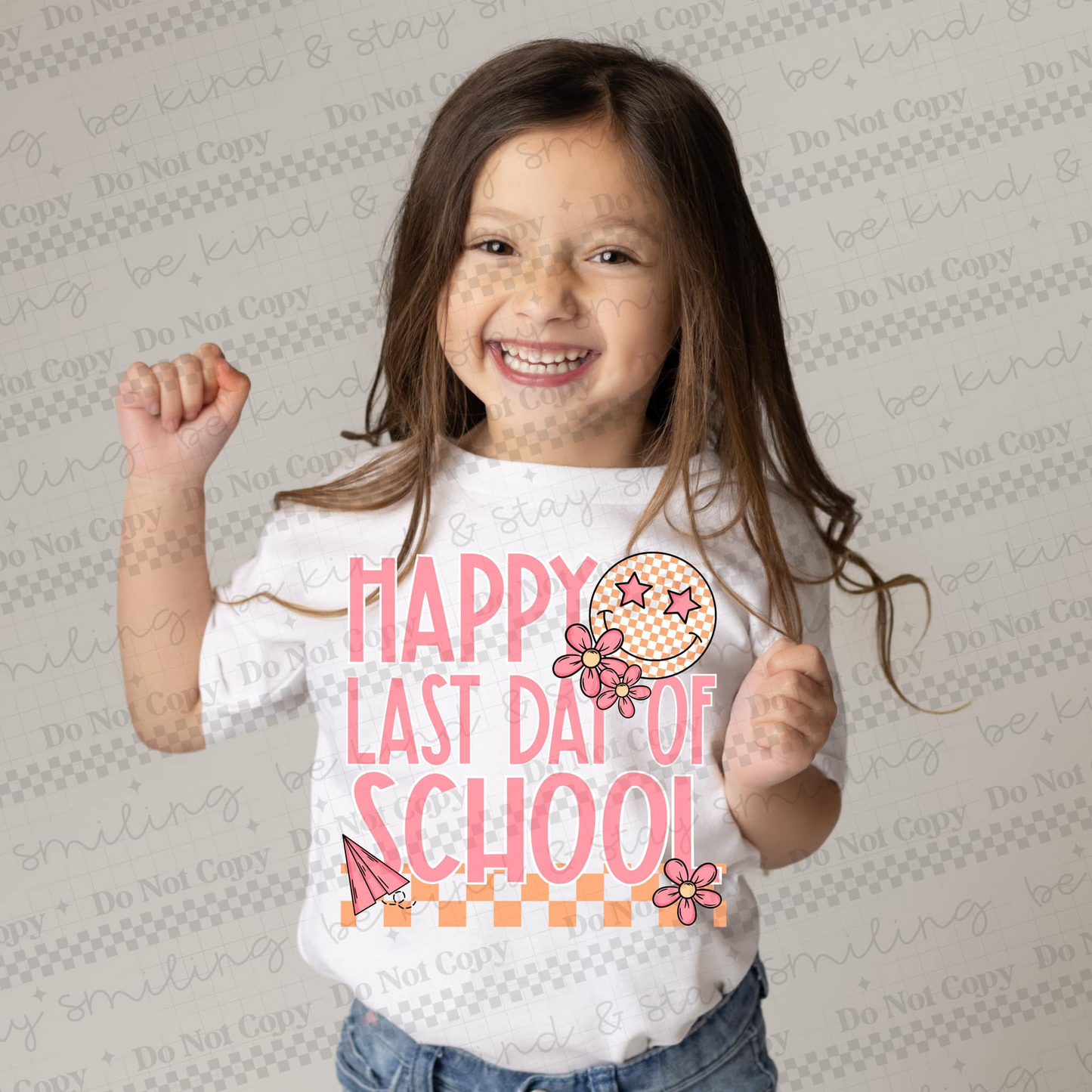 Happy Last Day Of School (Pink)-Kids