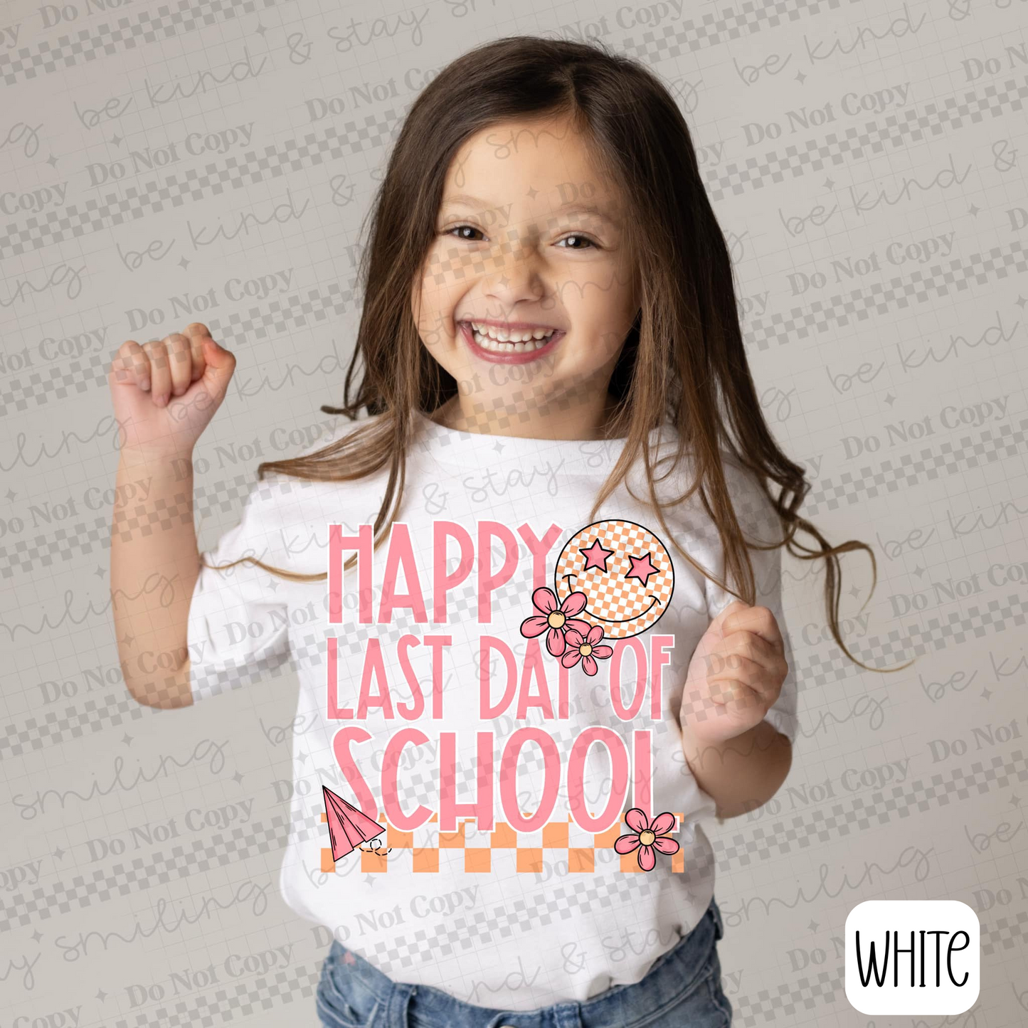 Happy Last Day Of School (Pink)-Kids