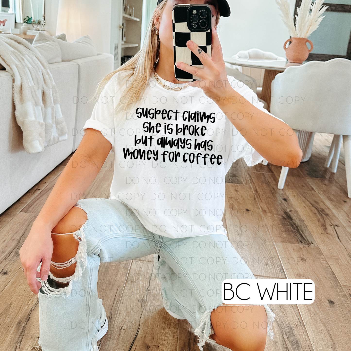 Suspect Claims She Is Broke But Always Has Money For Coffee