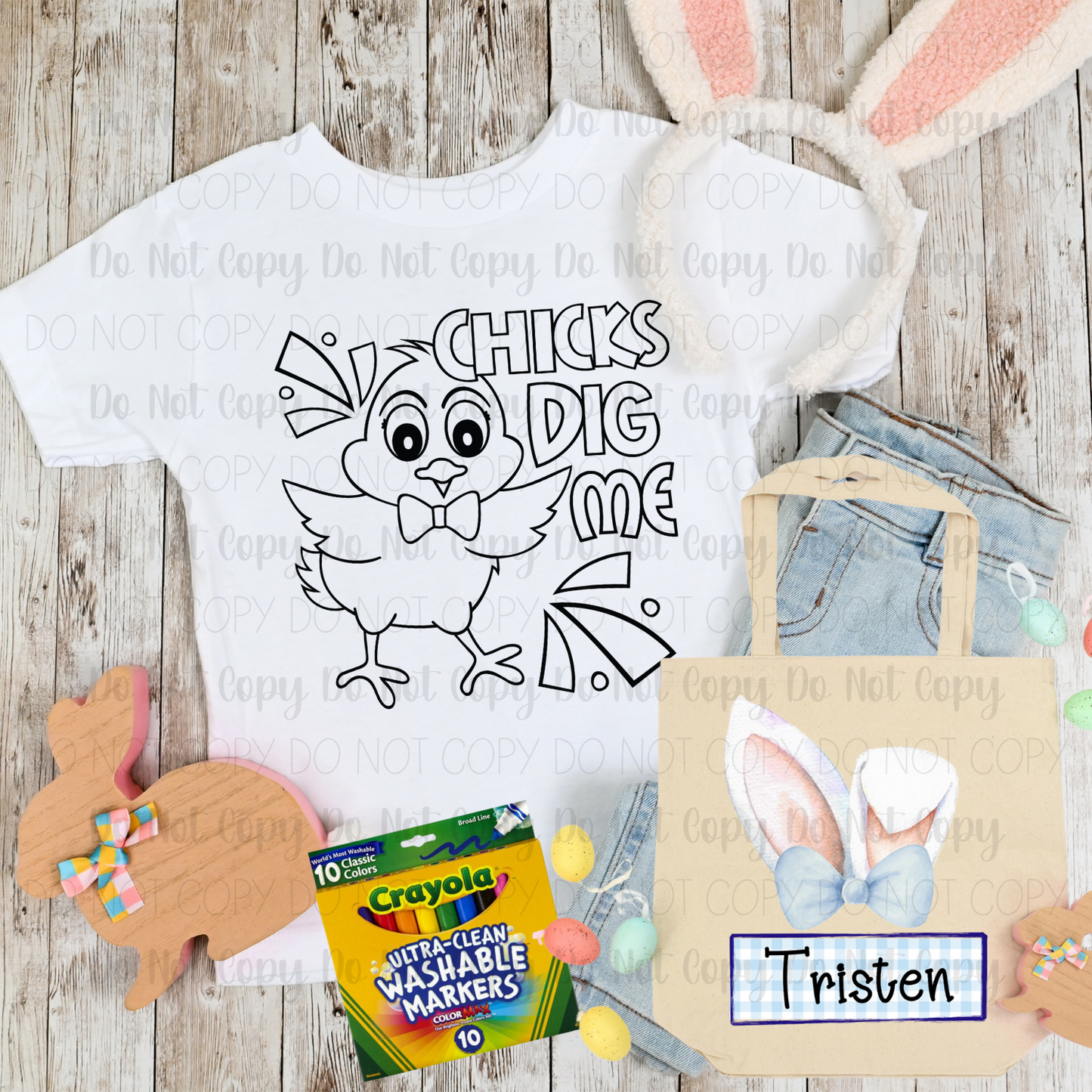 Kid's Easter Bundle- Chicks Dig Me + Blue Bunny