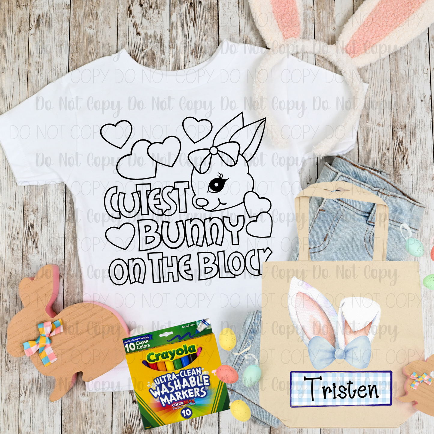 Kid's Easter Bundle- Cutest Bunny On The Block + Blue Bunny