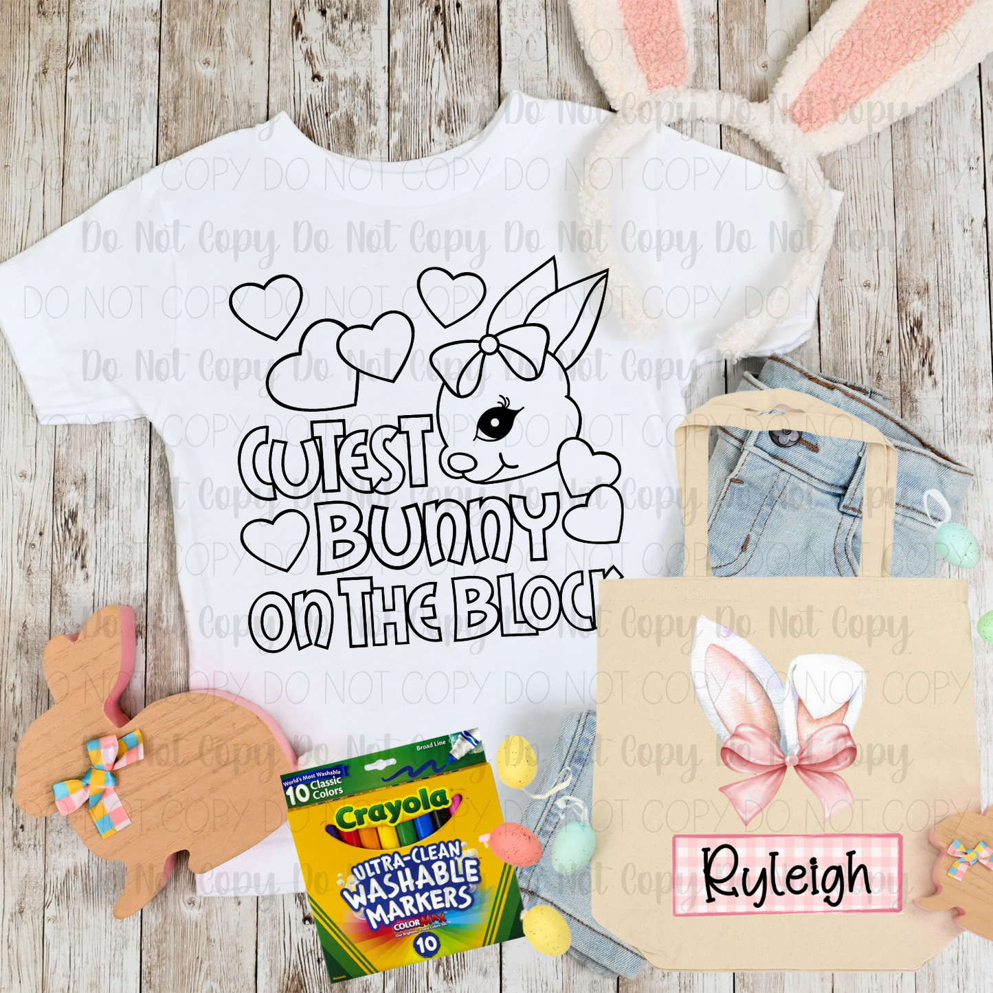 Kid's Easter Bundle- Cutest Bunny On The Block + Pink Bunny