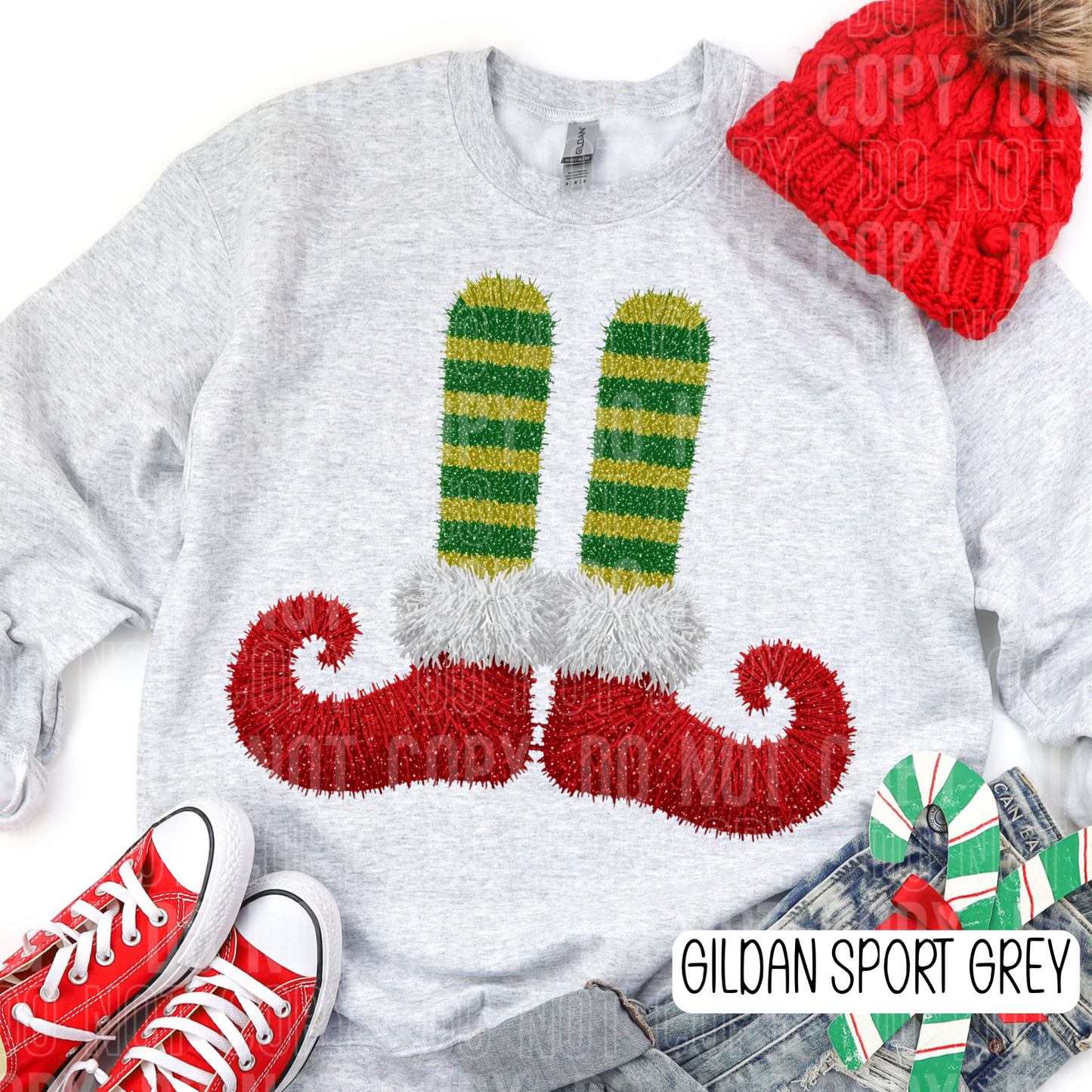 Faux Yarn Elf Feet