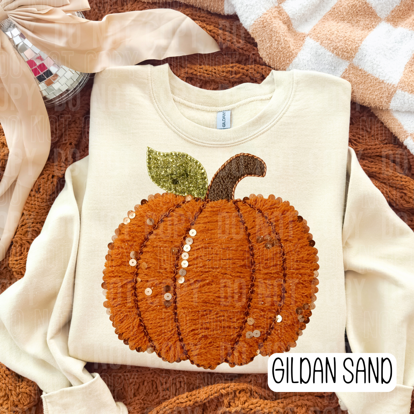Faux Yarn Fall Pumpkin