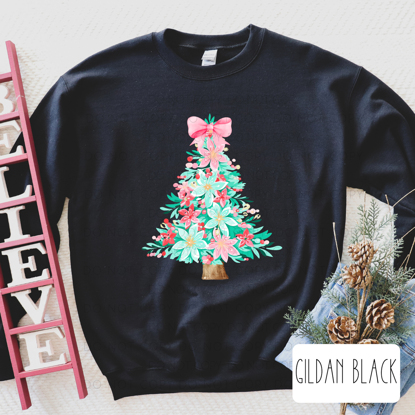 Floral Christmas Tree