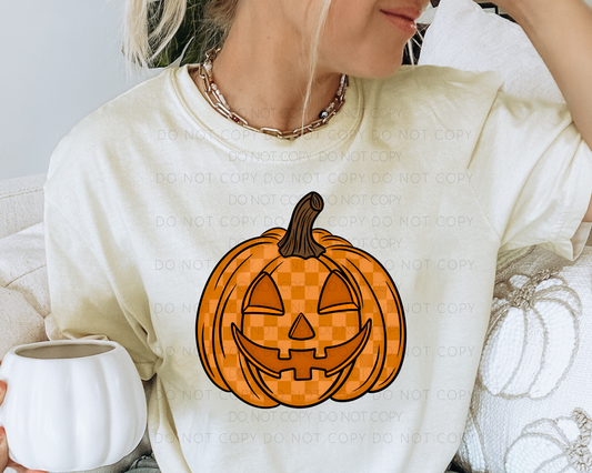 Orange Checkered Pumpkin