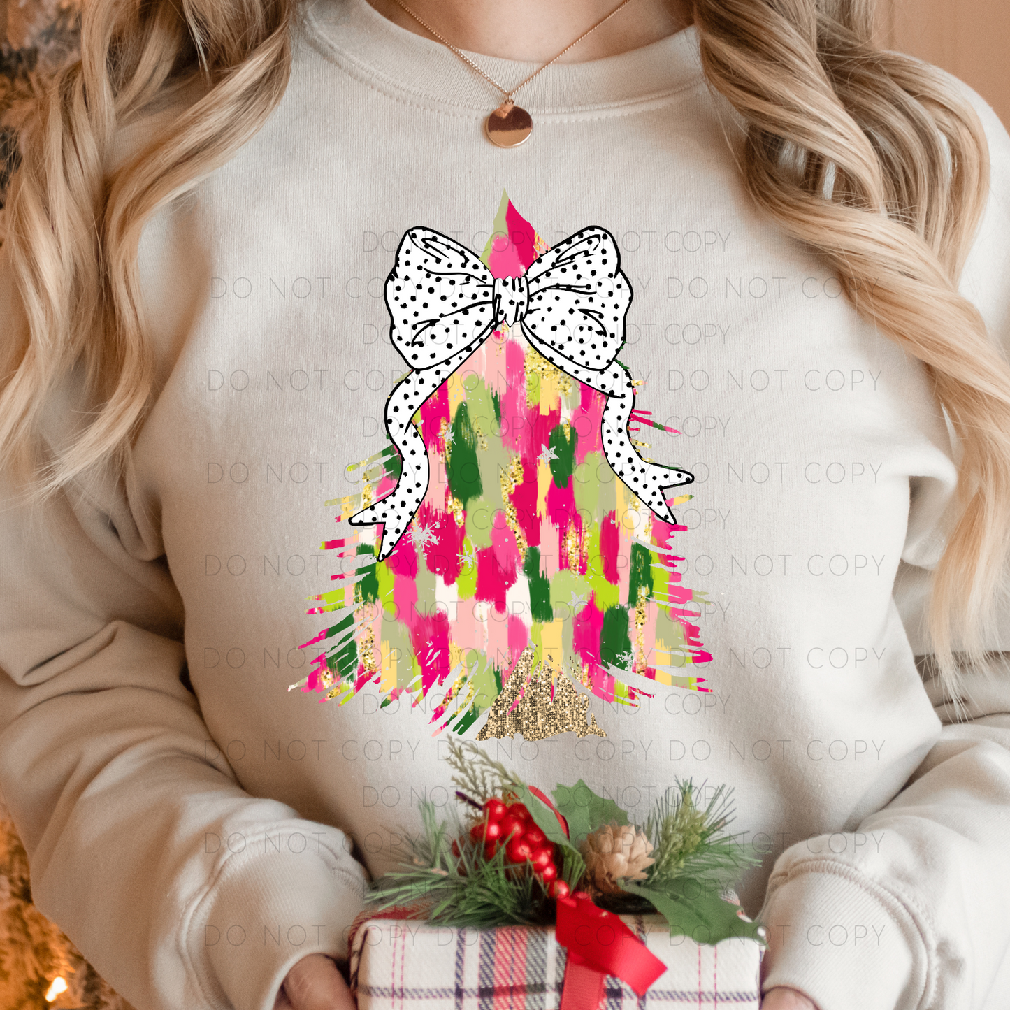 Bright Brushstroke Christmas Tree