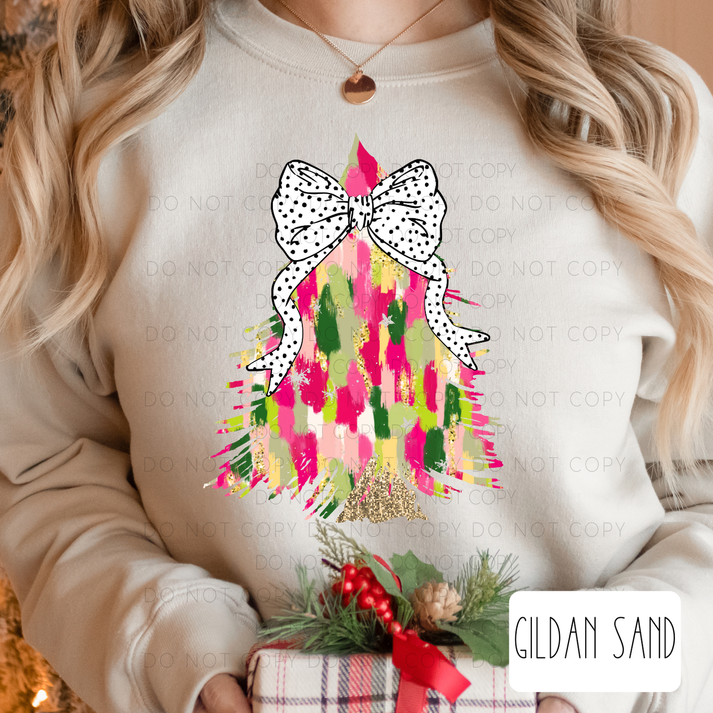 Bright Brushstroke Christmas Tree