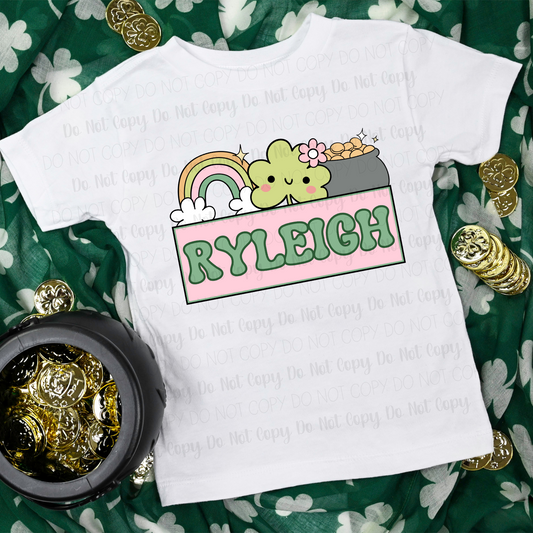 Pink Custom St. Patrick's-Kids