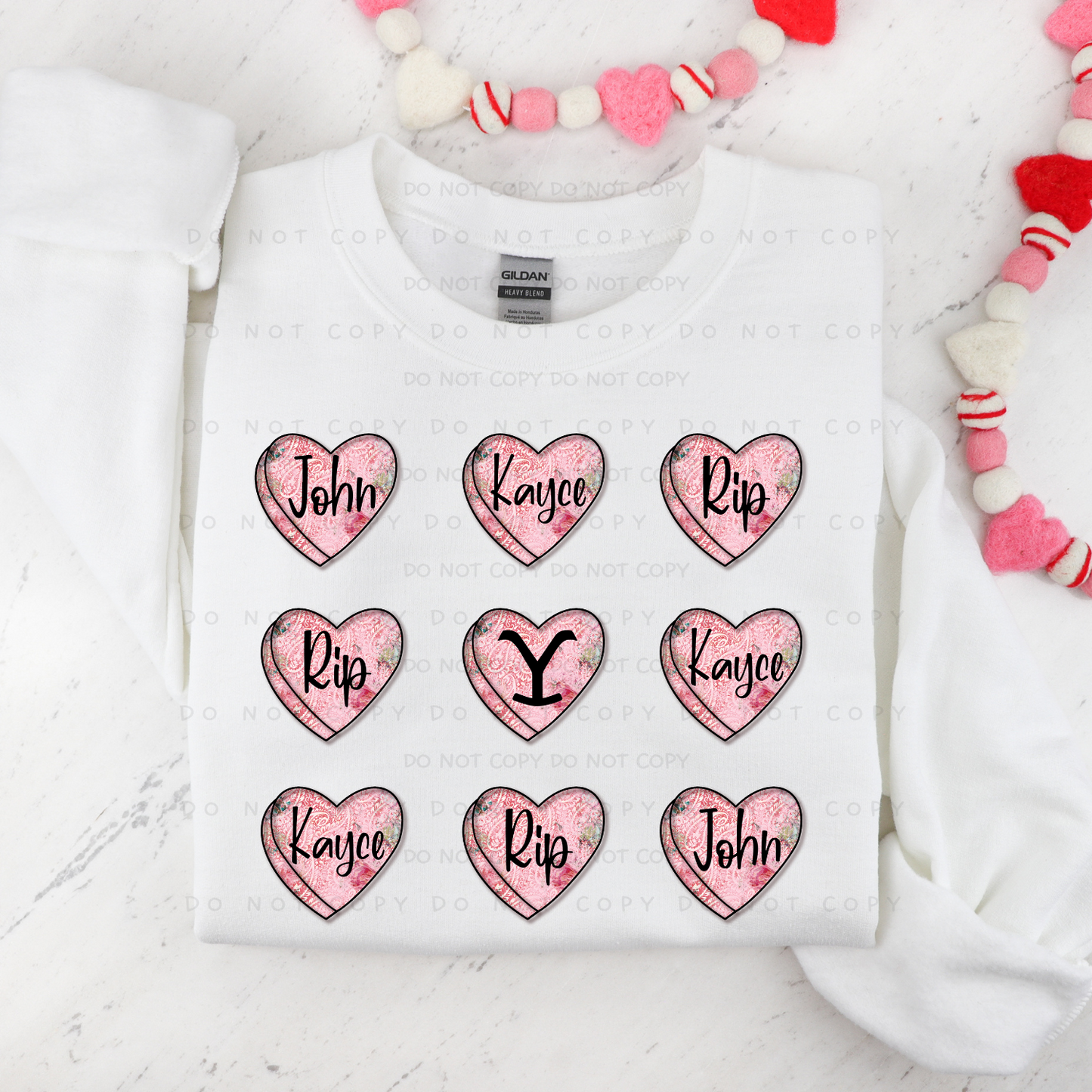 Valentine's Men Hearts Shirt