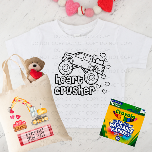 Kid's Valentine Bundle- Heart Crusher + Excavator