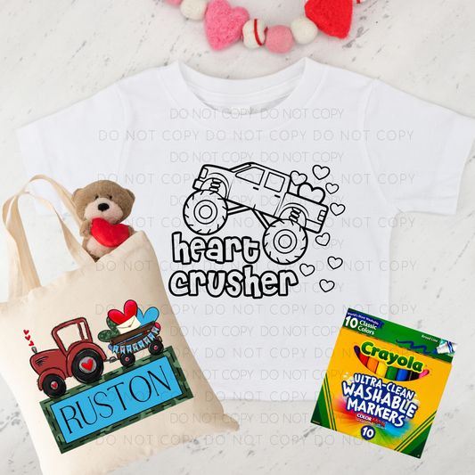 Kid's Valentine Bundle- Heart Crusher + Tractor