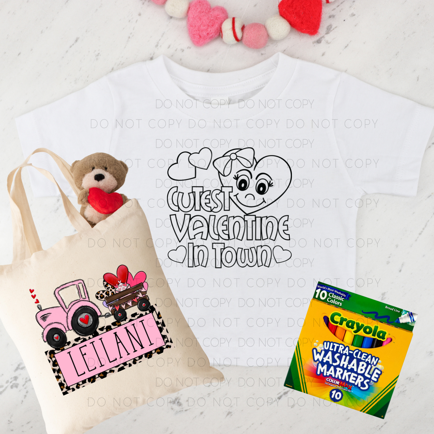 Kid's Valentine Bundle- Cutest Valentine In Town + Tractor