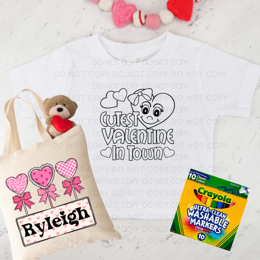 Kid's Valentine Bundle- Cutest Valentine In Town + Heart Lollipops