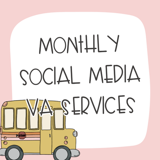 Monthly Social Media VA Services