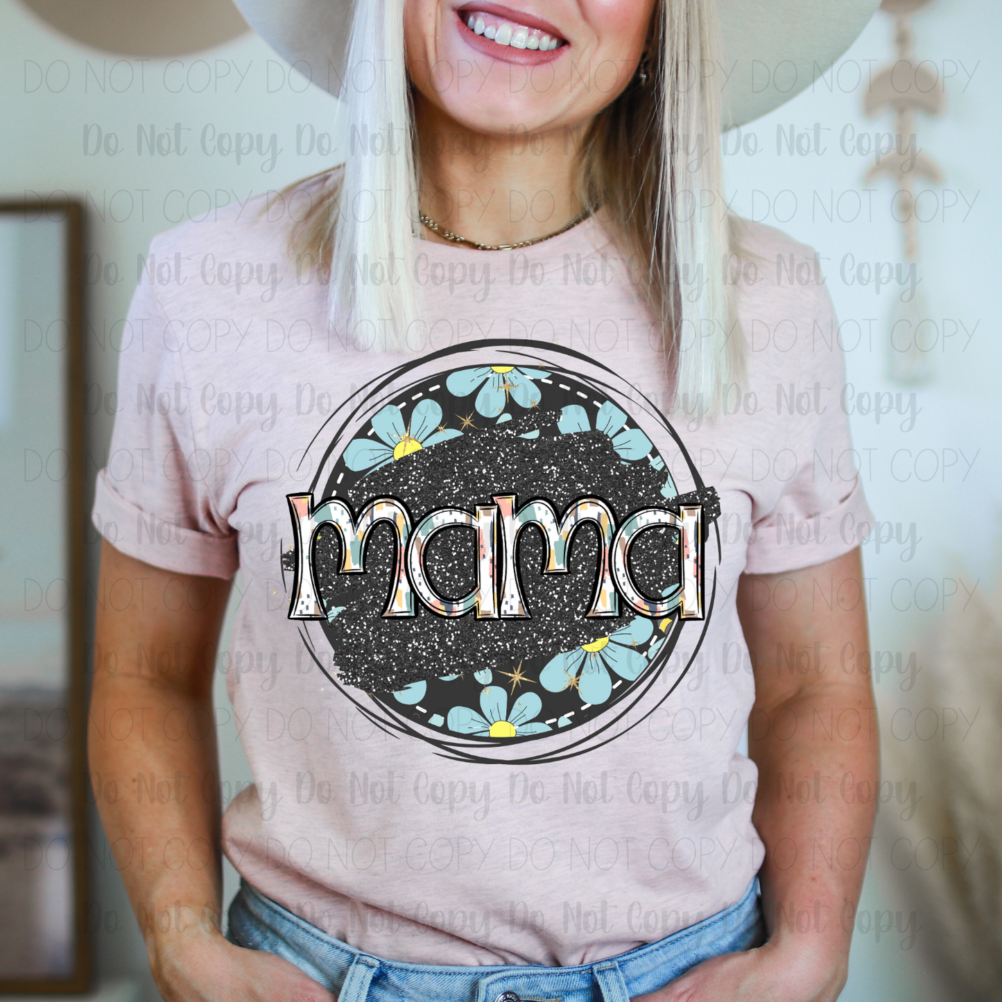 Circle Floral Mama