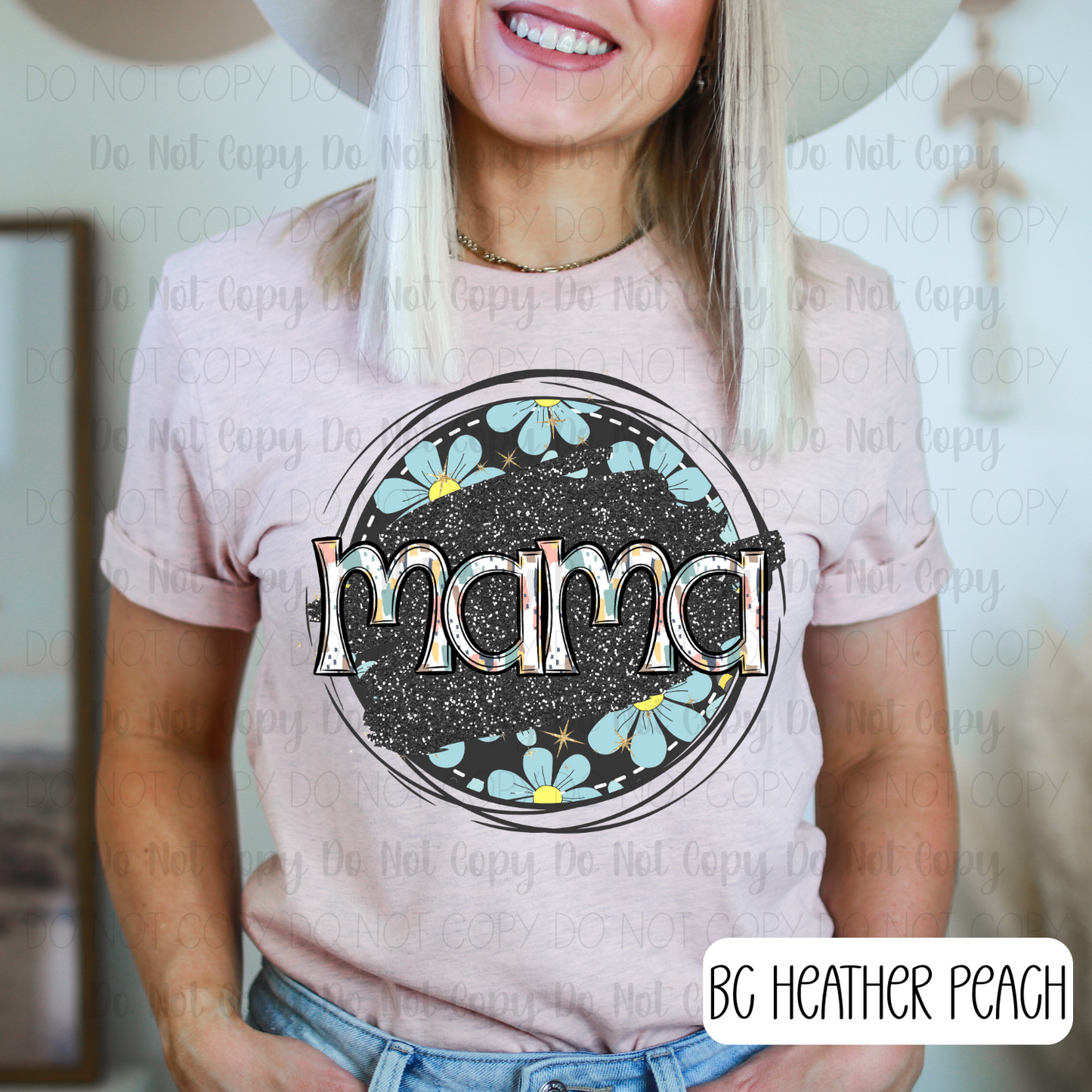 Circle Floral Mama
