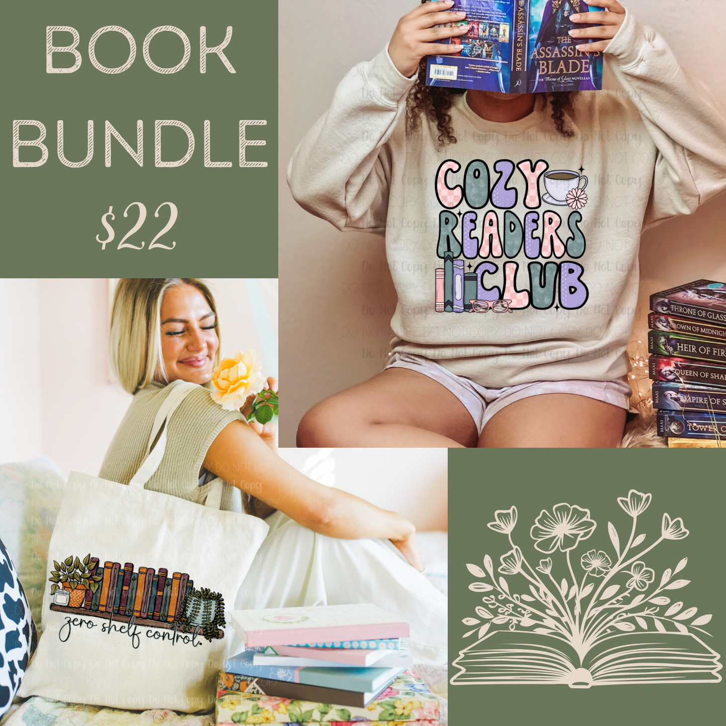 Cozy Readers Club|Zero Shelf Control-Book Lovers Bundle