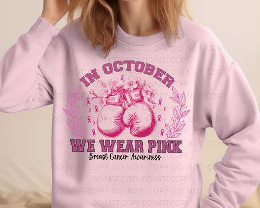 In October We Wear Pink (Boxing Gloves)