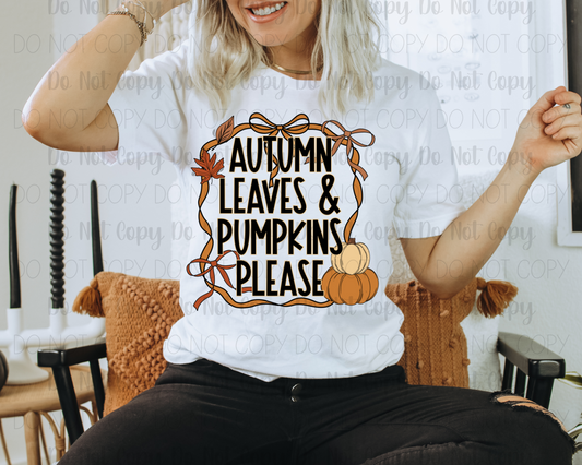 Autumn Leaves & Pumpkins Please