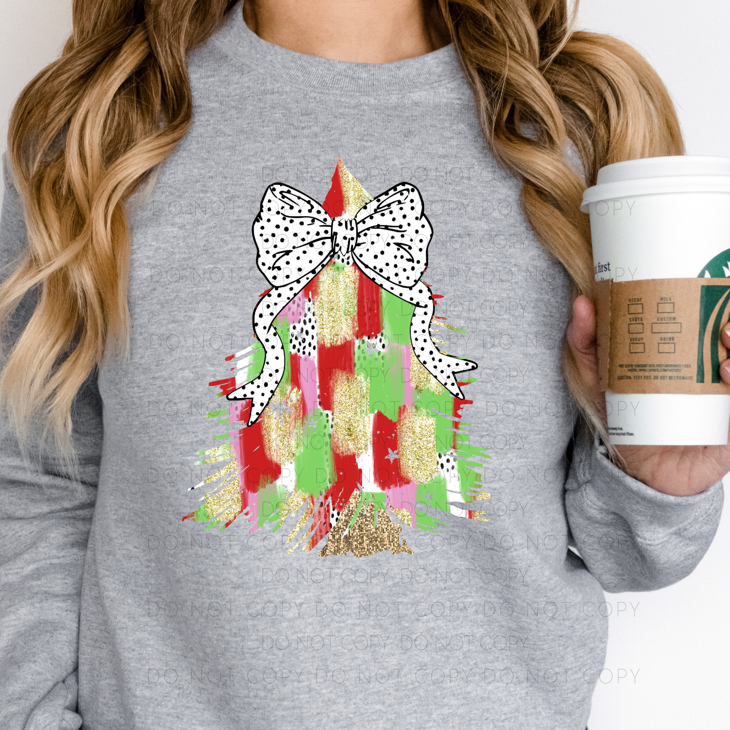 Light Brushstroke Christmas Tree