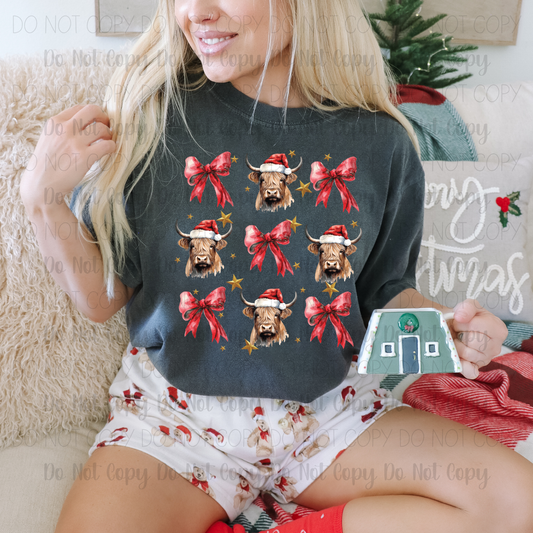 Christmas Cows And Bows