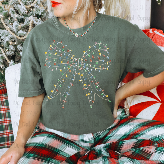 Christmas Lights Bow