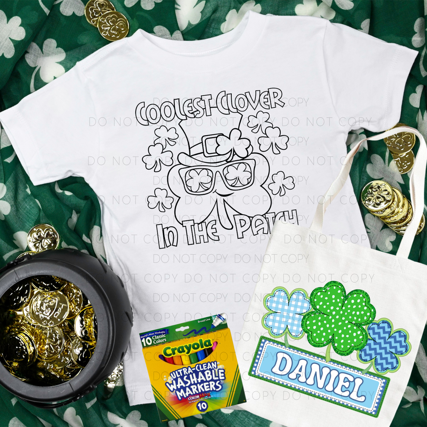 Kid's St. Patrick's Bundle- Coolest Clover In The Patch + Blue Clovers