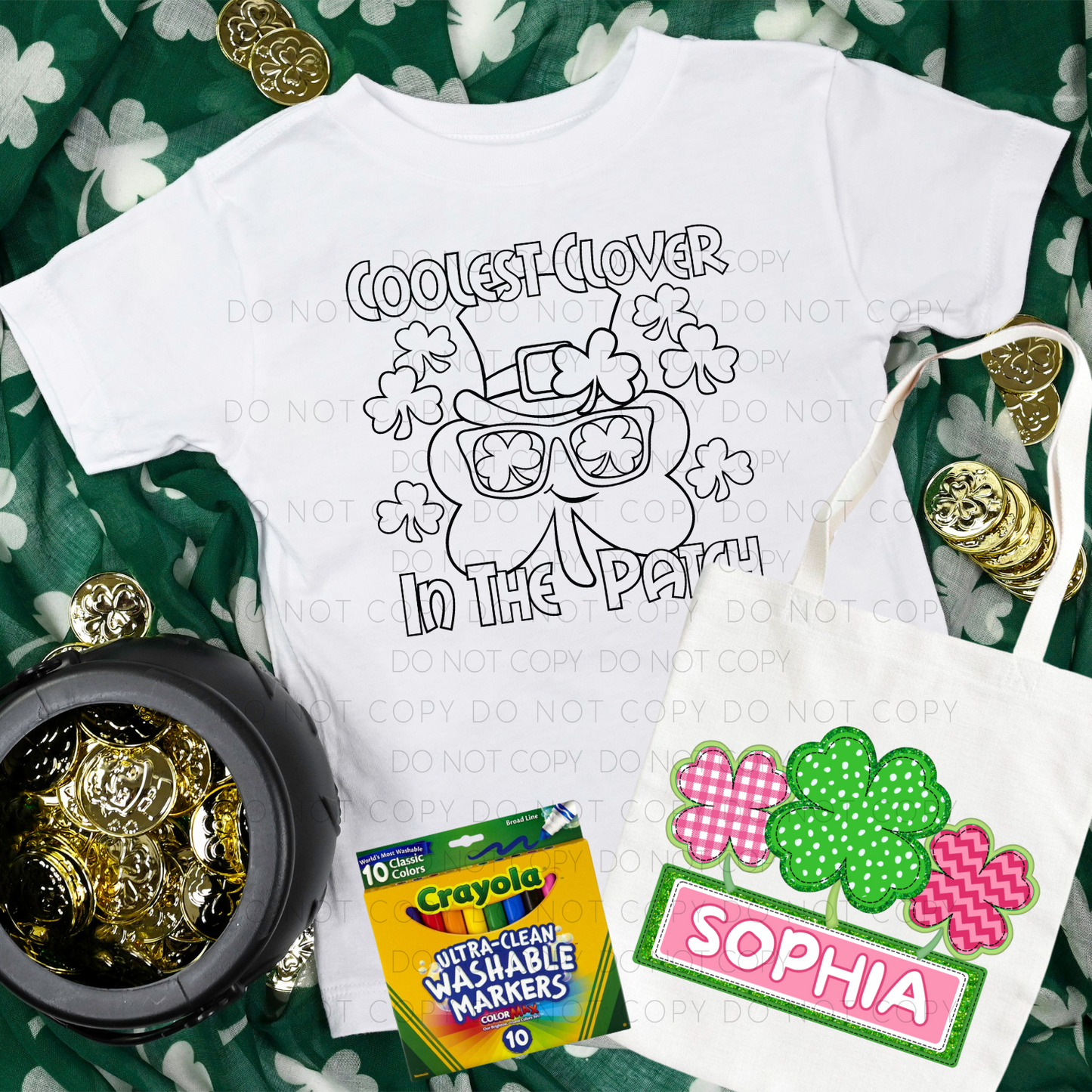 Kid's St. Patrick's Bundle- Coolest Clover In The Patch + Pink Clovers