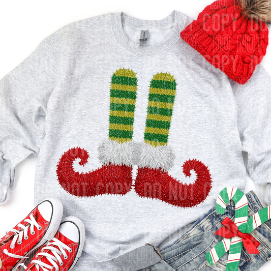 Faux Yarn Elf Feet