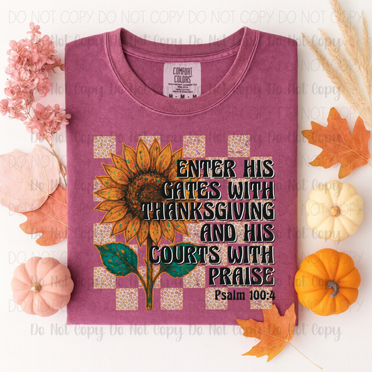 Enter His Gates With Thanksgiving