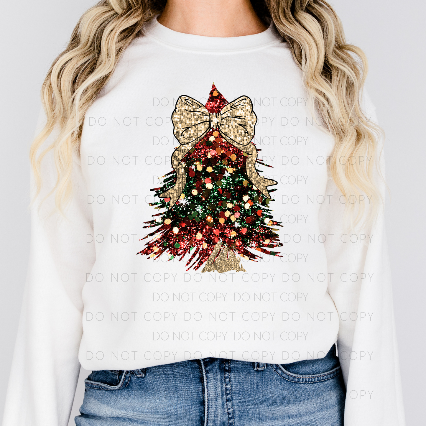 Faux Sequin Christmas Tree