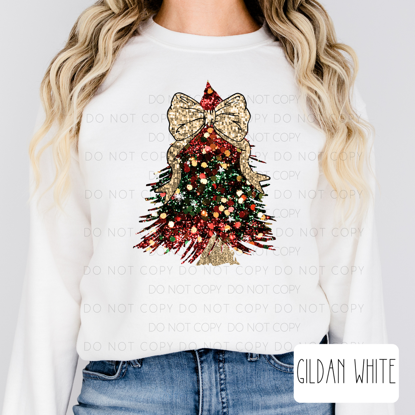 Faux Sequin Christmas Tree