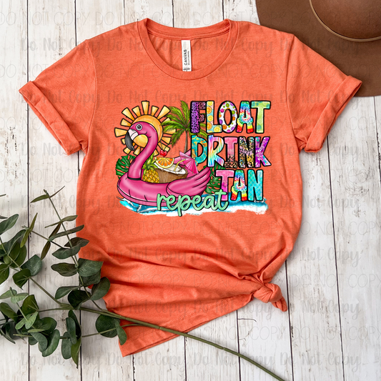 Float Drink Tan Repeat