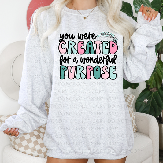 You Were Created For A Wonderful Purpose