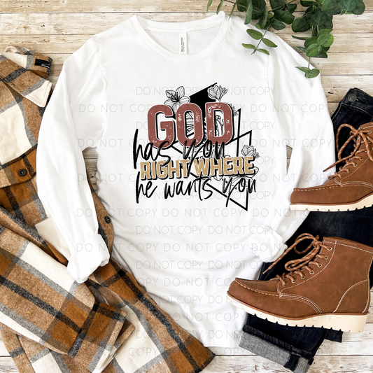 God Has You Right Where He Wants You