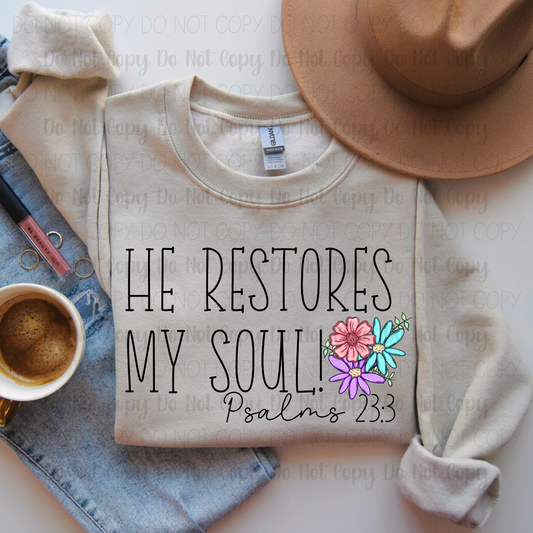 He Restores My Soul!