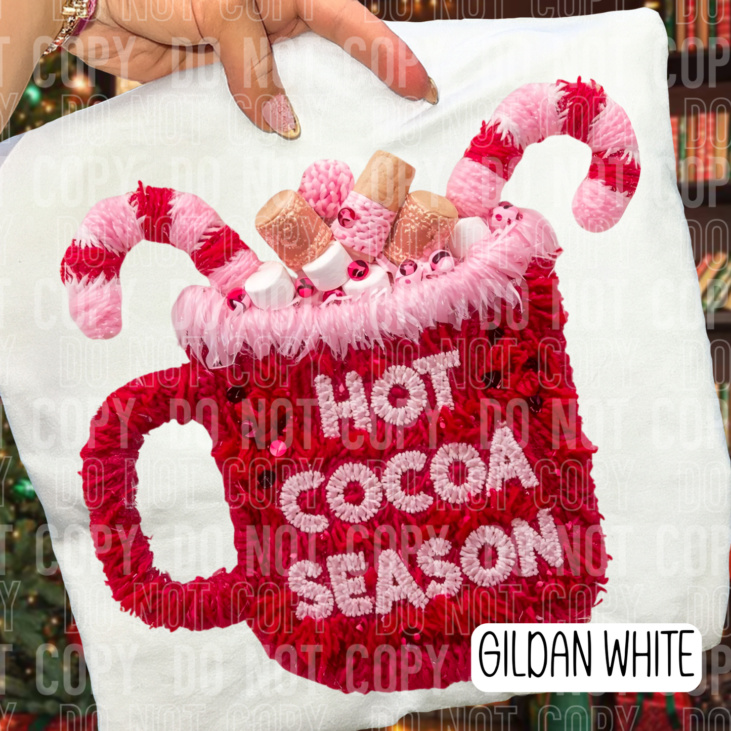 Faux Yarn Hot Cocoa Season