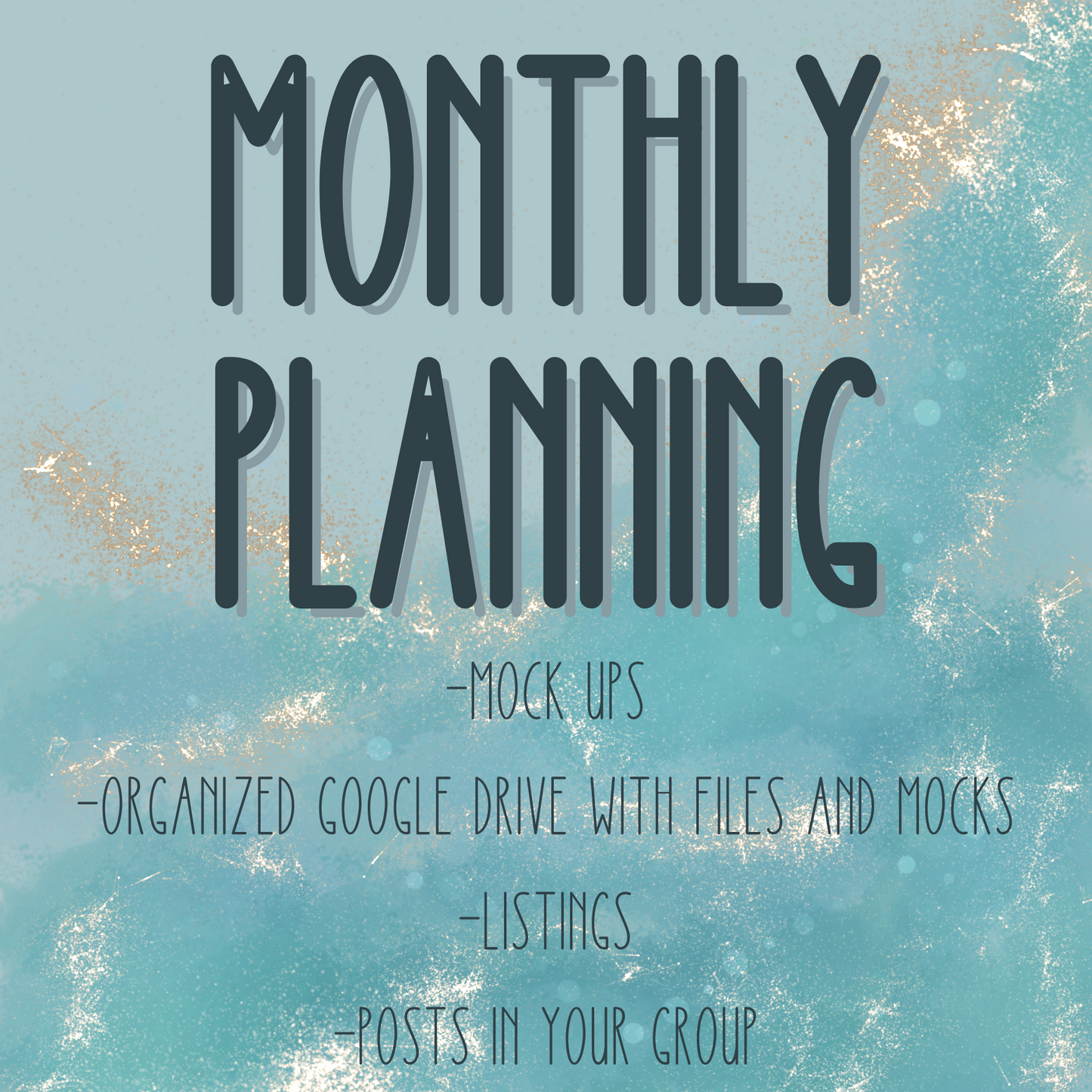 Monthly Planning Services