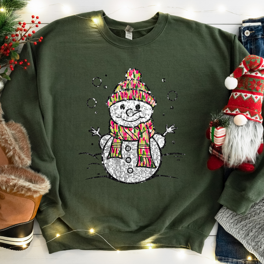 Multicolored Snowman