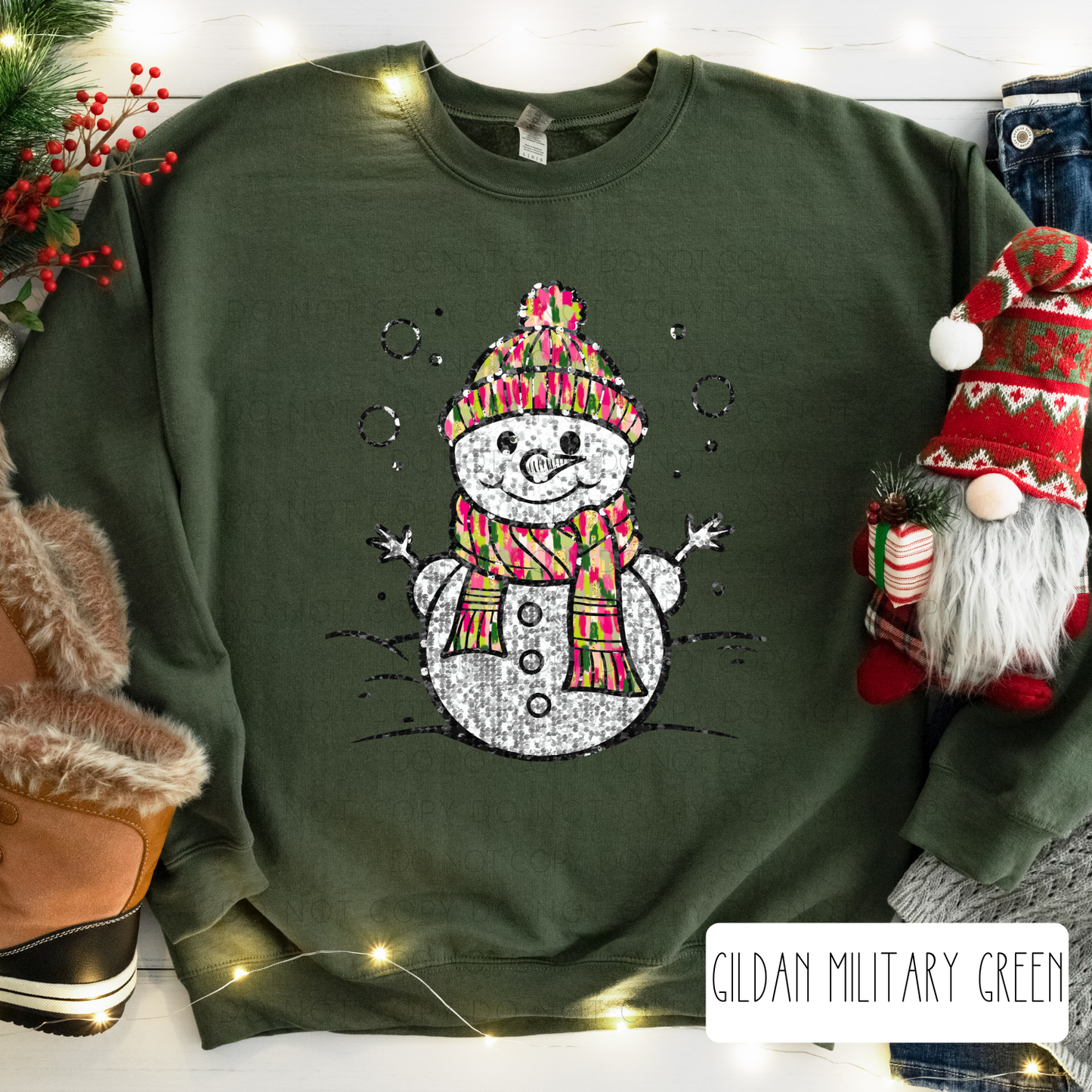 Multicolored Snowman