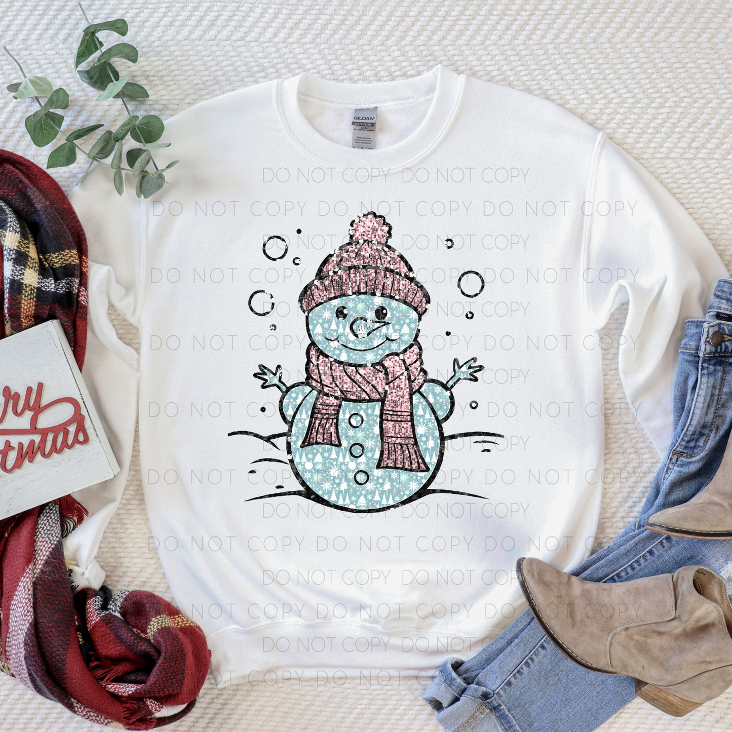 Pink Snowman