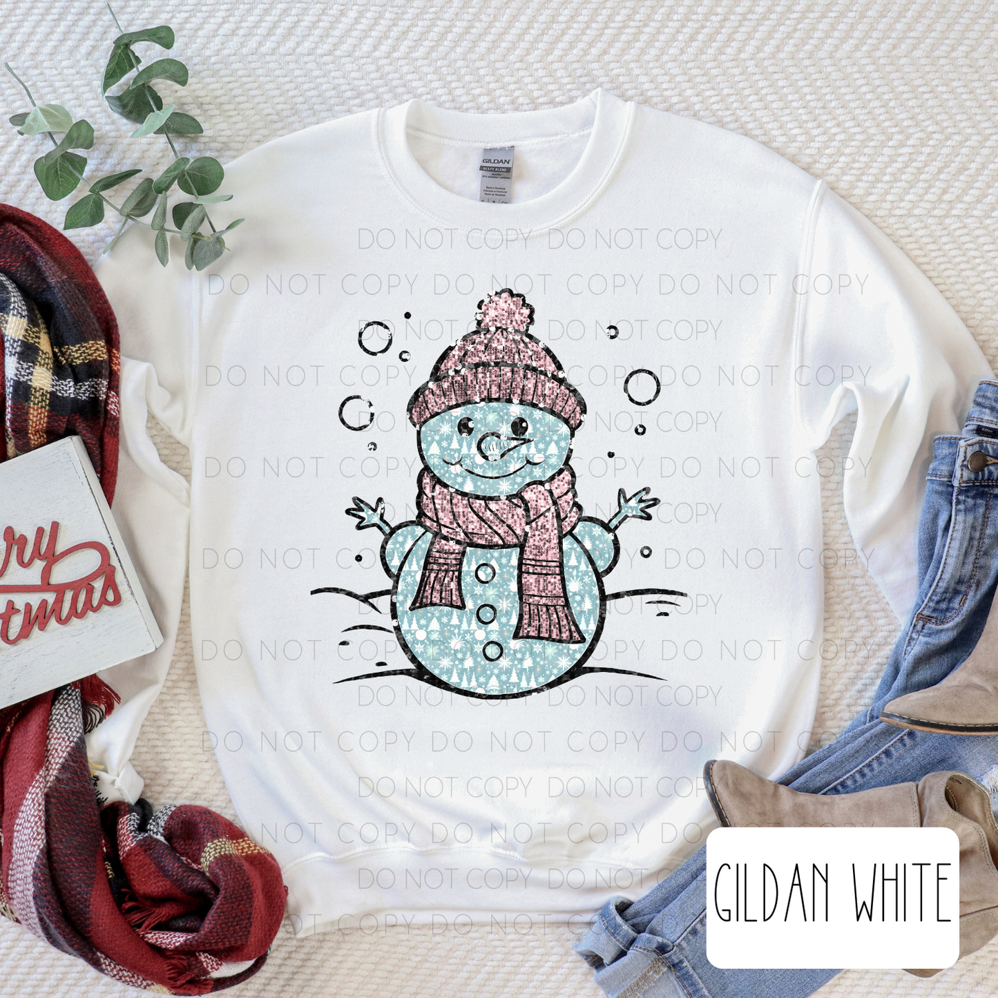 Pink Snowman