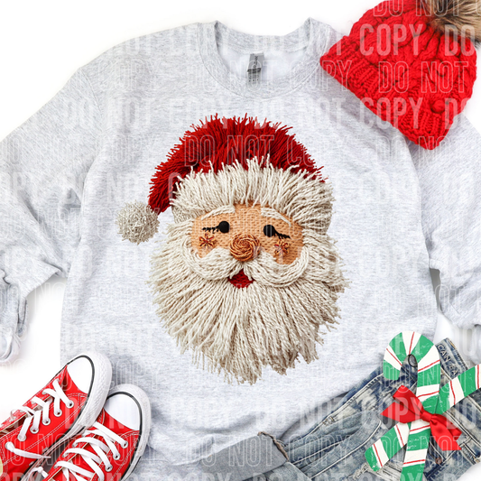 Faux Yarn Santa