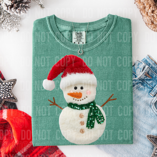 Faux Fur Snowman