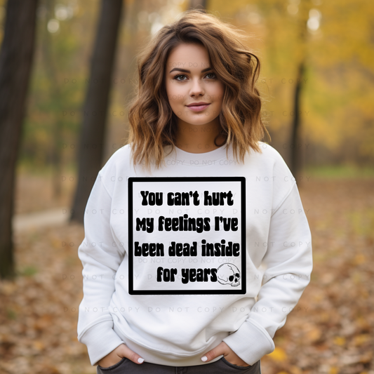 You Can't Hurt My Feelings Shirt