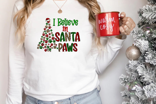 I Believe In Santa Paws Shirt