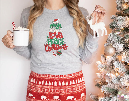 Joy Hope Love Peace Christmas Shirt