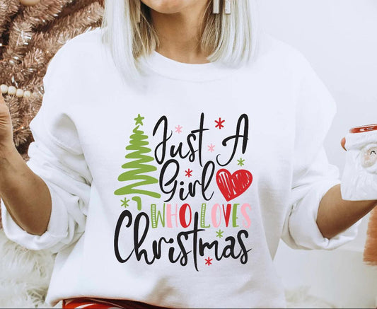 Just A Girl Who Loves Christmas Shirt