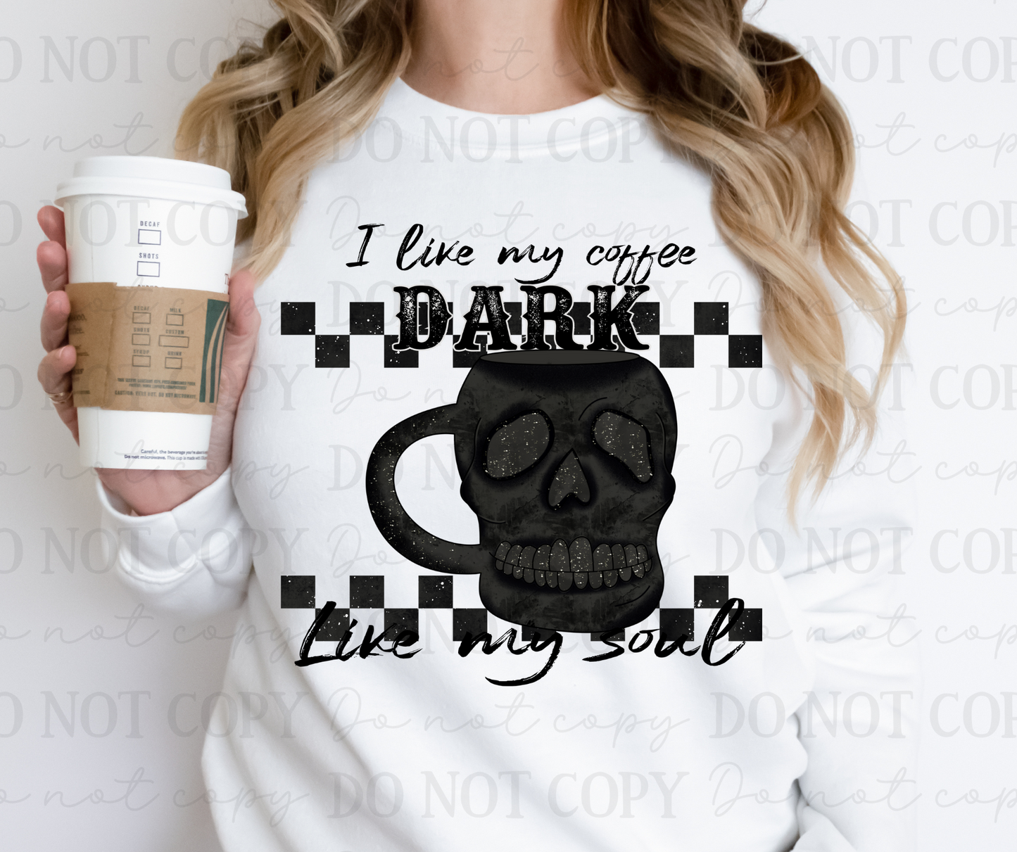 I Like My Coffee Dark Like My Soul Shirt